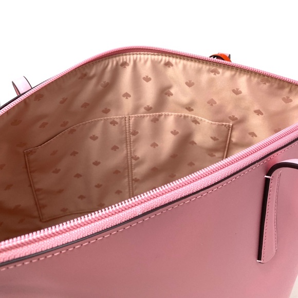 Kate ♠️Spade Large Women’s Tote Zina Leather Pink - Picture 7 of 10